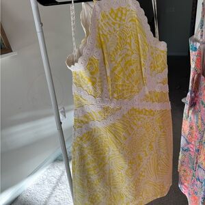 Lilly Pulitzer Yellow and White Dress